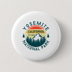 Yosemite California Nature Hiking Outdoors Travel 6 Cm Round Badge