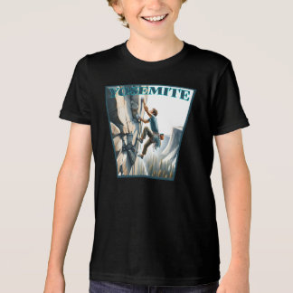 Yosemite California Rock Climbing Tri-Blend Shirt