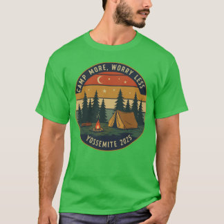 Yosemite Camping Adventureee Camp More 2025 girl T-Shirt