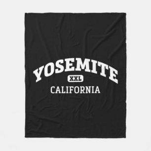 Yosemite College Style Rock Climbing Area Design   Fleece Blanket
