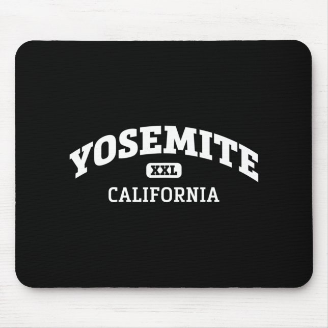 Yosemite College Style Rock Climbing Area Design  Mouse Pad (Front)