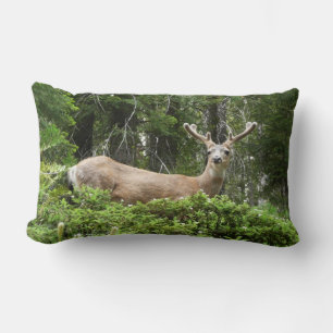 Yosemite Deer Nature Photography Lumbar Cushion