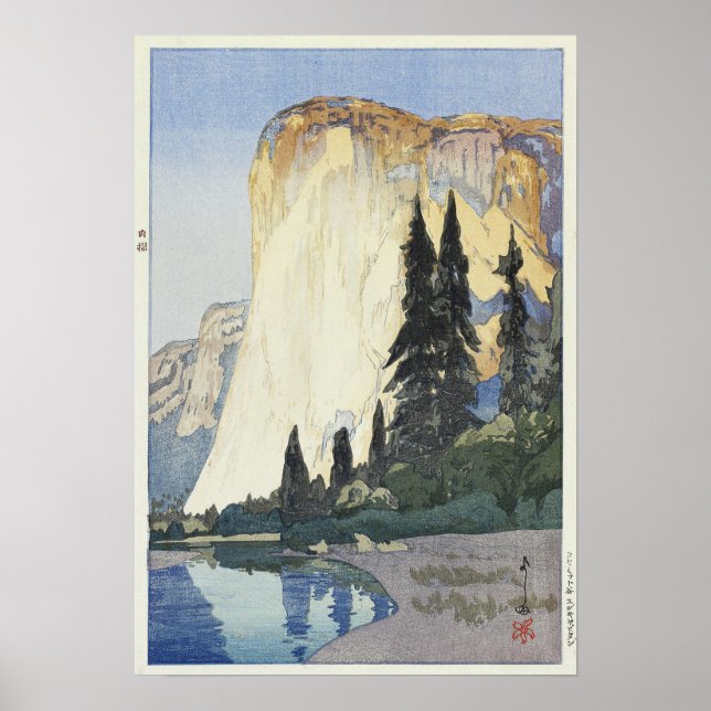 Yosemite, El Capitan, Hiroshi Yoshida Poster (Front)