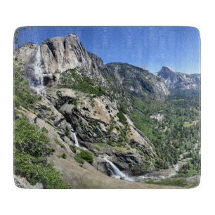 Yosemite Falls and Half Dome from Oh My Gosh Point Cutting Board