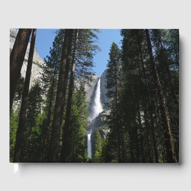 Yosemite Falls and Woods Landscape Photography Guest Book (Front)