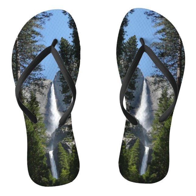 Yosemite Falls and Woods Landscape Photography Jandals (Footbed)
