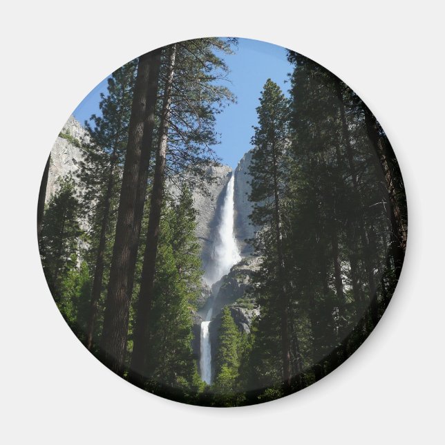Yosemite Falls and Woods Landscape Photography Magnet (Front)