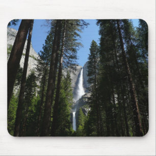 Yosemite Falls and Woods Landscape Photography Mouse Pad