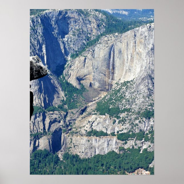 Yosemite Falls from Glacier Point, CA Poster (Front)