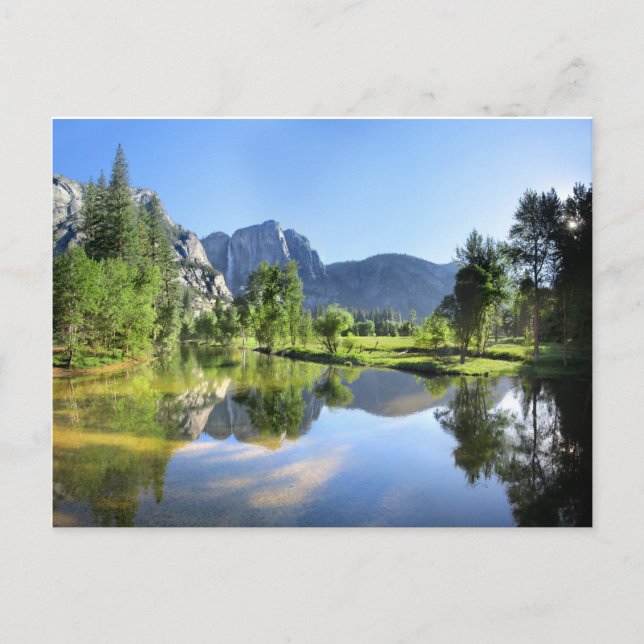 Yosemite Falls from Merced River - Yosemite Valley Postcard (Front)