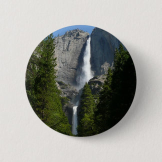 Yosemite Falls II from Yosemite National Park 6 Cm Round Badge