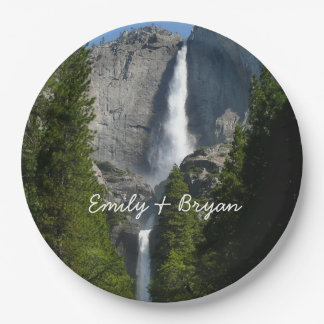 Yosemite Falls II from Yosemite National Park Paper Plate