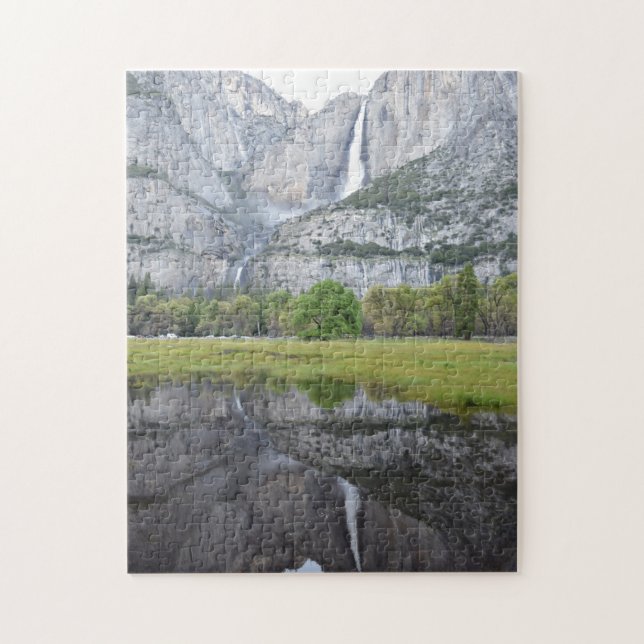 Yosemite Falls Reflection - 11x14 - 252 pcs. Jigsaw Puzzle (Vertical)