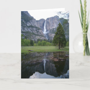 yosemite falls reflection card