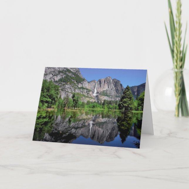 Yosemite Falls Reflection Card (Front)