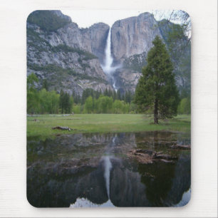 yosemite falls reflection mouse pad