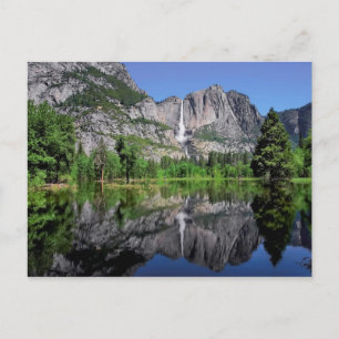 Yosemite Falls Reflection Postcard