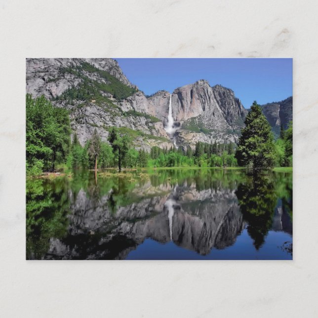 Yosemite Falls Reflection Postcard (Front)
