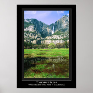 Yosemite Falls Reflection Poster