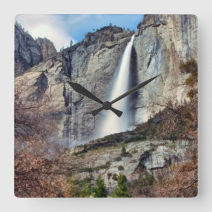 Yosemite Falls Square Wall Clock