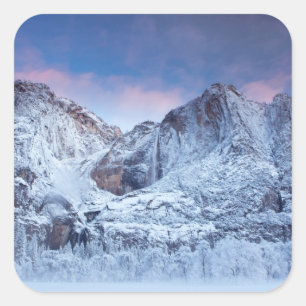 Yosemite Falls Sunrise Square Sticker
