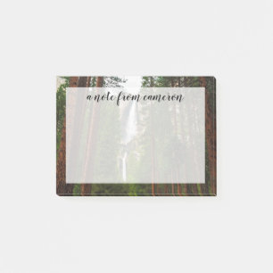 Yosemite Falls through the Forest Post-it Notes