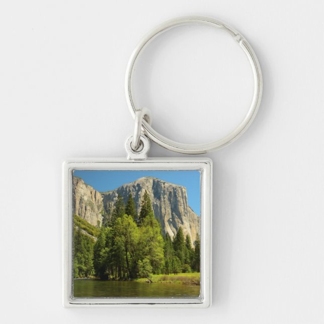 Yosemite From Valley Floor, Sierra-Nevada Key Ring (Front)