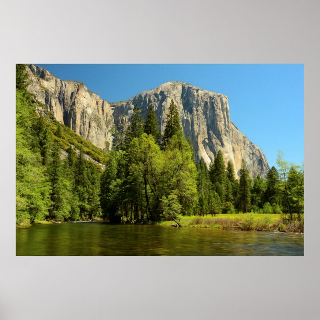 Yosemite From Valley Floor, Sierra-Nevada Poster (Front)