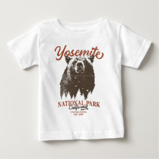 Yosemite Grizzly Bear California National Park Baby T-Shirt