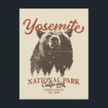 Yosemite Grizzly Bear California National Park Postcard<br><div class="desc">Ready to embark on your next outdoor adventure? This Yosemite National Park t-shirt is a perfect choice. With a bold black bear and scenic forest landscape, this shirt will inspire you to explore and embrace nature. Unleash your inner explorer and don't miss out on this chance to bring the wilderness...</div>