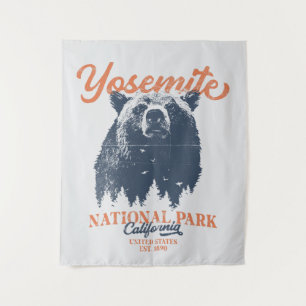 Yosemite Grizzly Bear California National Park Tapestry