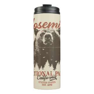 Yosemite Grizzly Bear California National Park Thermal Tumbler