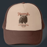 Yosemite Grizzly Bear California National Park Trucker Hat<br><div class="desc">Ready to embark on your next outdoor adventure? This Yosemite National Park t-shirt is a perfect choice. With a bold black bear and scenic forest landscape, this shirt will inspire you to explore and embrace nature. Unleash your inner explorer and don't miss out on this chance to bring the wilderness...</div>
