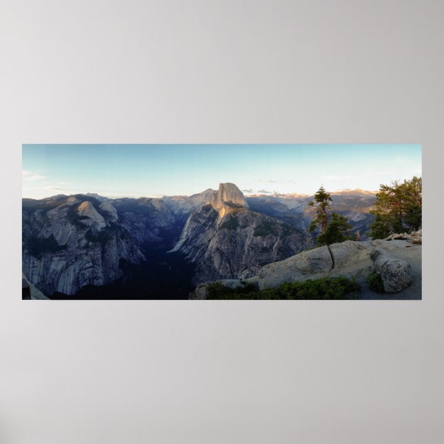 Yosemite Half-Dome Panorama Poster (Front)