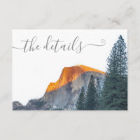 Yosemite Half Dome Sunset Wedding