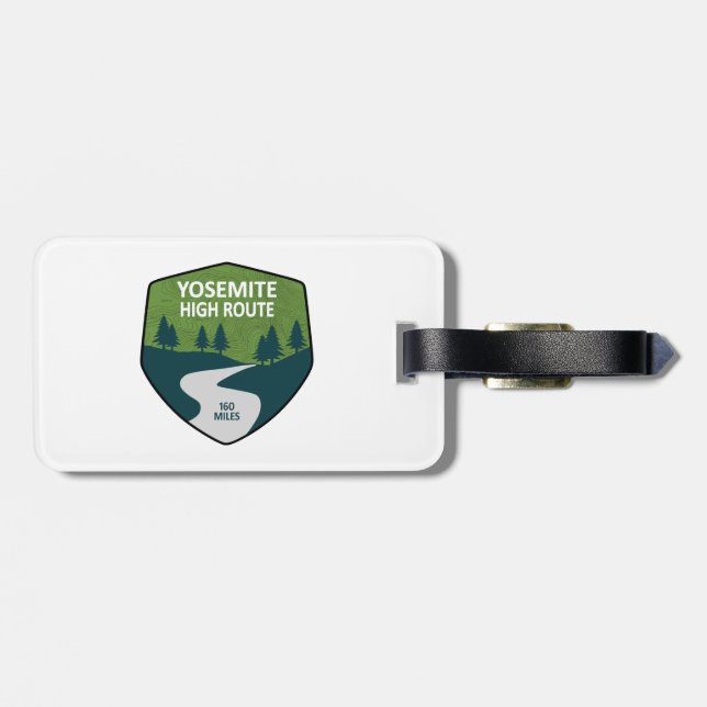 Yosemite High Route Luggage Tag (Back Horizontal)