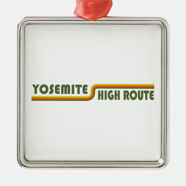 Yosemite High Route Metal Tree Decoration (Front)