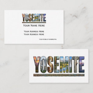 Yosemite Inspired Customised Business Cards