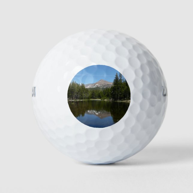 Yosemite Lake Reflection Golf Balls (Front)