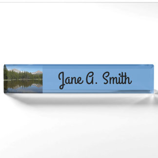 Yosemite Lake Reflection Nameplate