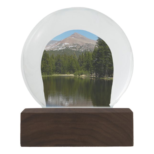Yosemite Lake Reflection Snow Globe (Front)