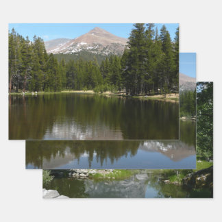 Yosemite Lake Reflection Wrapping Paper Sheet