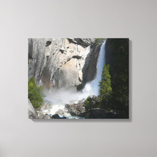 Yosemite Lower Falls at Lower Yosemite Falls Trail Canvas Print