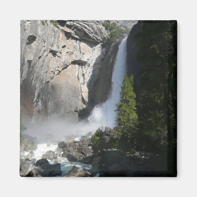 Yosemite Lower Falls at Lower Yosemite Falls Trail Magnet (Front)