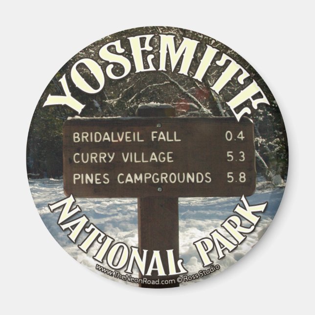 Yosemite Magnet 2 Round (Front)