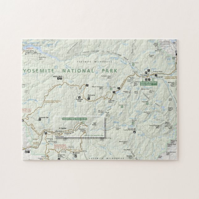 Yosemite map puzzle (Horizontal)