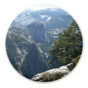 Yosemite Mountain View in Yosemite National Park Ceramic Knob