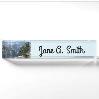 Yosemite Mountain View in Yosemite National Park Nameplate