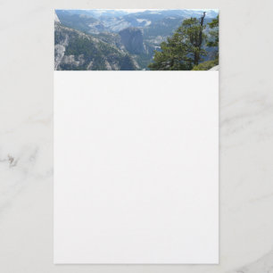 Yosemite Mountain View in Yosemite National Park Stationery