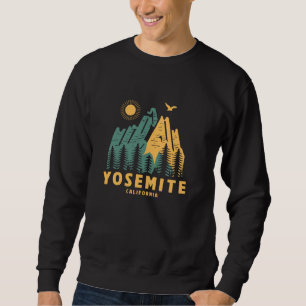 Yosemite Mountains California Hiking Outdoors Vint Sweatshirt